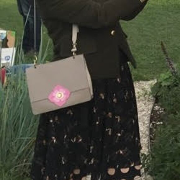 Furla Leather Bag with Pink Flower - Picture 12 of 12